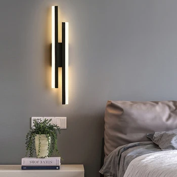 북유럽 스타일 LED 벽 조명, 침실 머리맡 통로 실내 벽 램프, 홈 인테리어 램프