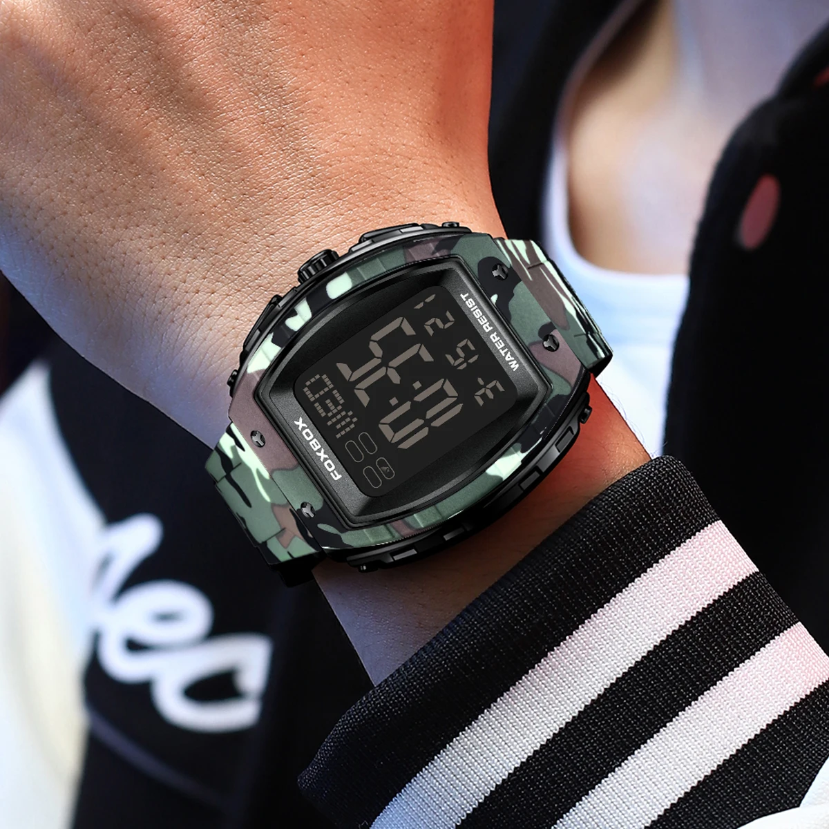 LIGE موضة جديدة للرجال ساعات العلامة التجارية الفا...