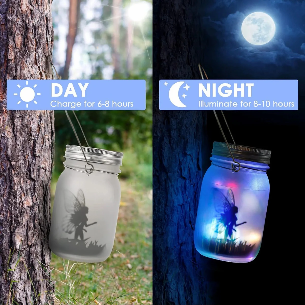 Lanterne solari colibrì Decorazioni da giardino, Illuminazione