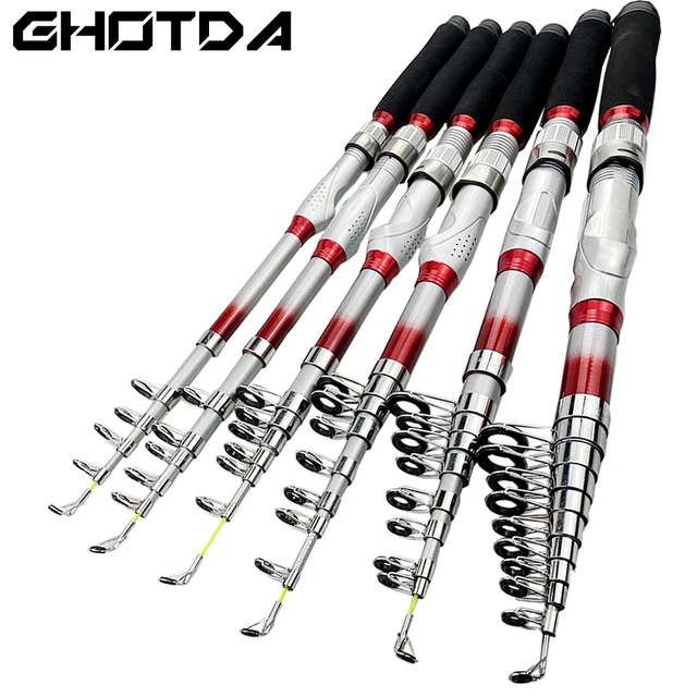 3.6m 4.5m 5.4m 6.3m Telescopic Fishing Rod  Carbon Telescopic Fishing Rod  Build - Fishing Rods - Aliexpress