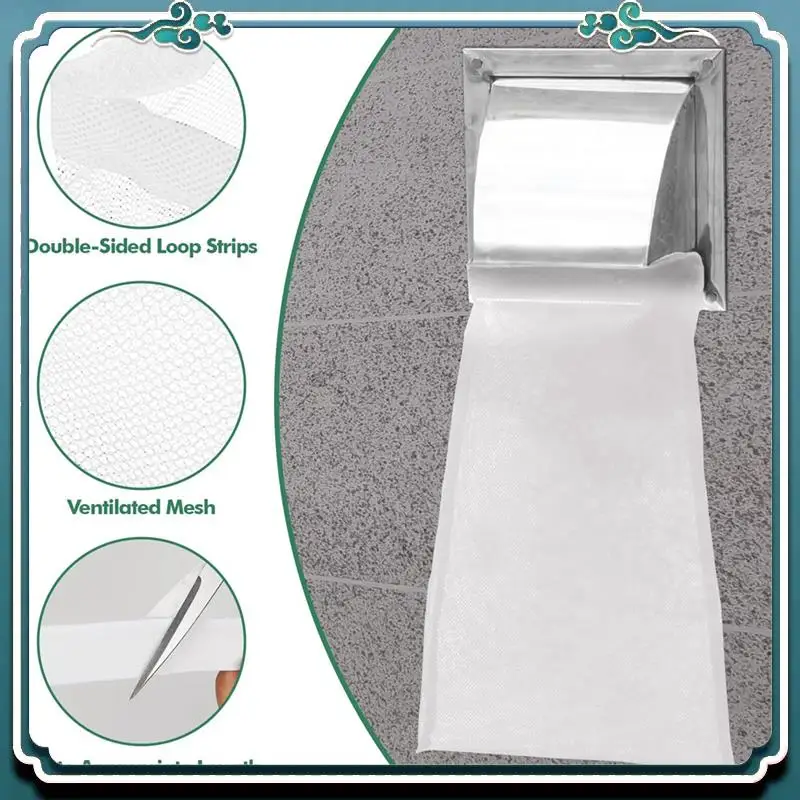 4Pack Dryer Vent Lint Bags Dryer Lint Catcher For Outdoor Vents Capturing And Dust White