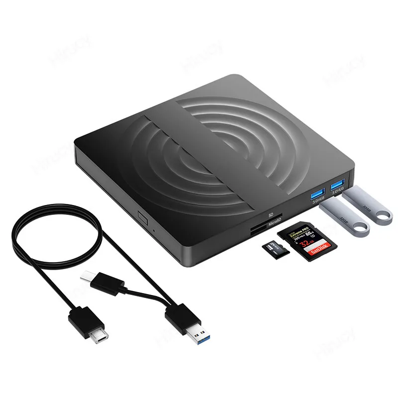 휴대용 외장 블루레이 드라이브, CD DVD RW 광학 드라이브, 3D BD 콤보 플레이어, 노트북 PC 윈도우 맥용 버너, 5 인 1