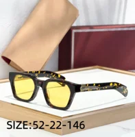 Lunettes de soleil de luxe Sterett, monture en acétate, fabriquées à la main, édition limitée, branches en forme de pagaie, qualité supérieure 2