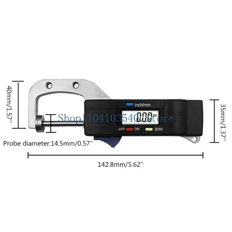 02DC 디지털 수평 두께 게이지 0.01mm 보석 진주 눈금자 원형 직경