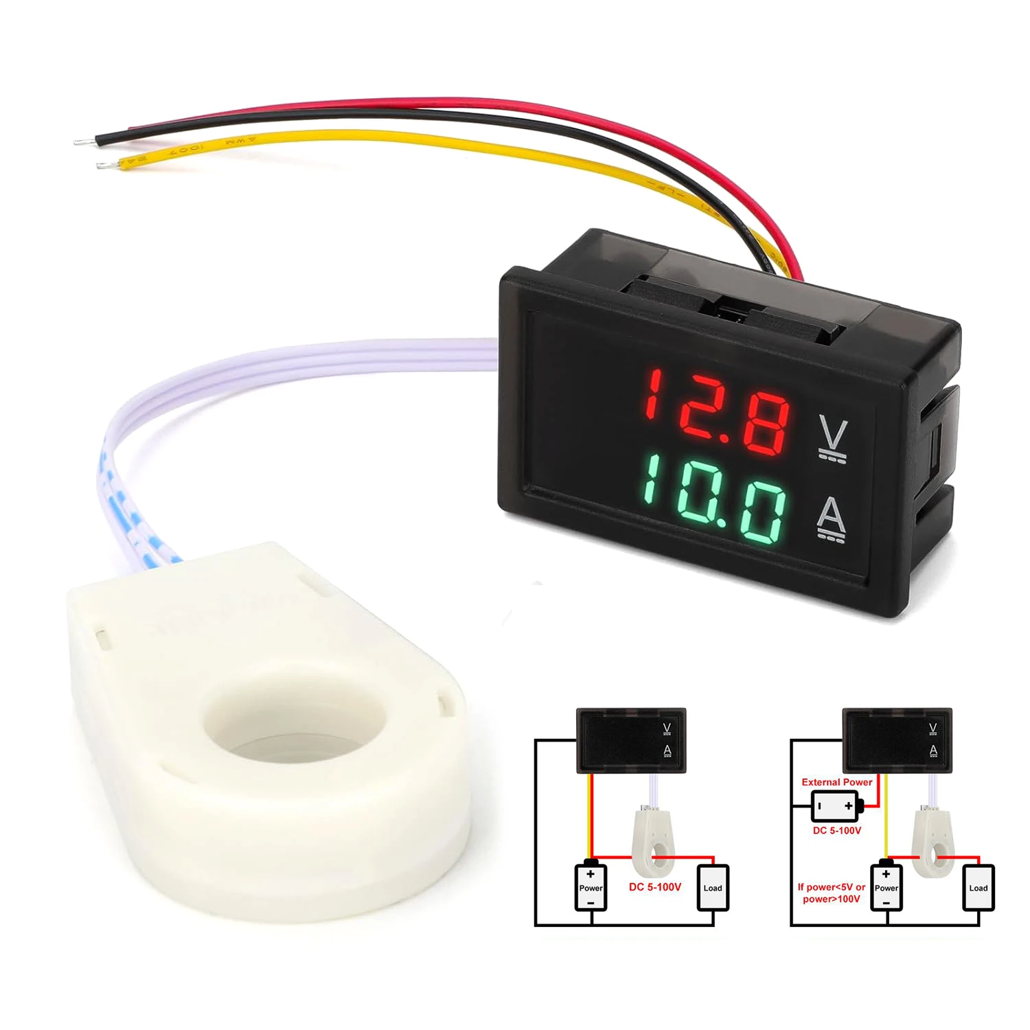 Compteur De Batterie DC 9-100V 400A - Voltmètre Ampèremètre Hall Coulomb, Neuf