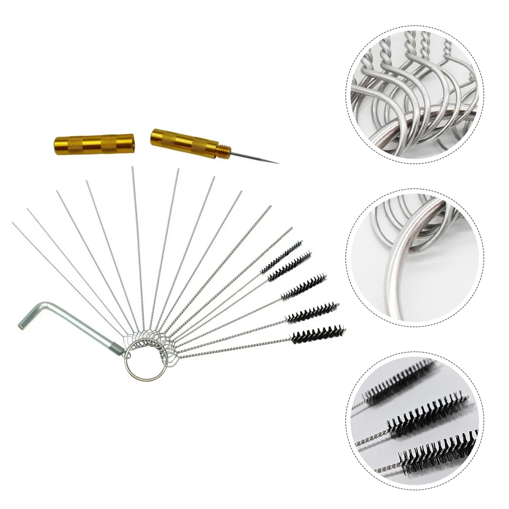 

Pipe Spray Gun Cleaning Kit Paint Sprayer Tools Tube Cleaner Air Brush Accessories Compressor With Stainless Steel Airbrush