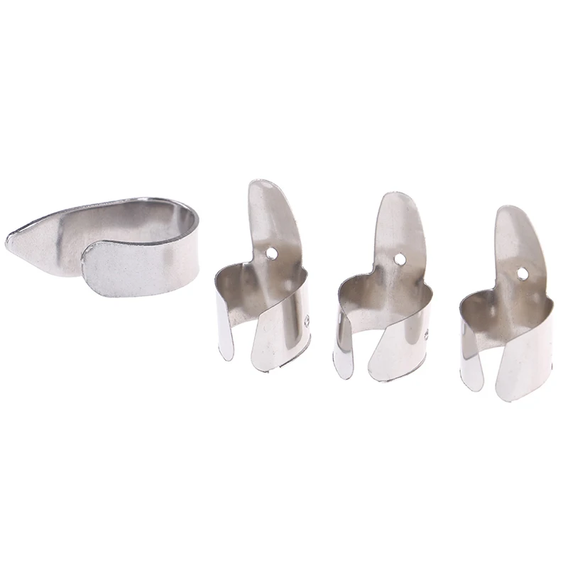 Set 12 Plettri Per Dita - 8 In Acciaio Inox E 4 In Plastica, Per Chitarra, Banjo, Arpa - Foto 8