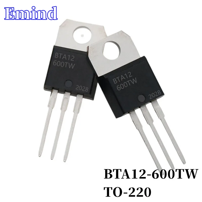 20/50/100/200/500Pcs BTA12 600TW BTA12 Triac 12A/600V TO 220 DIP ...