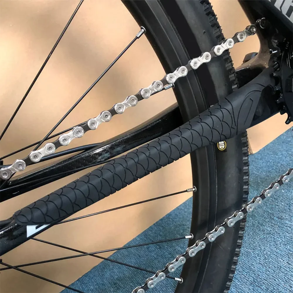 Description Picture 6 of itemMTB Road Bike Chain Protector Chainstay Silicone Bicycle Frame Care Guards Self-Adhesive Cover Protection for Anti-Scratch