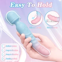 2-in-1 AV Zauberstab Vibrator für Frauen Brustwarzen Brustmassagegerät G-Punkt Klitoris Vagina Stimulator Weiblicher Masturbator Sexspielzeug für Frauen ab 18 Jahren 3