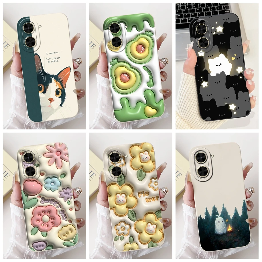 Lovely Avocado Cartoon Soft Silicone Bumper Phone Case