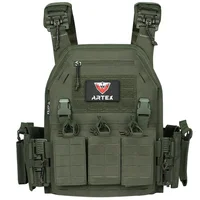 Ranger Green Plate Carrier Tactical Vest With Quick Release Security Molle Chaleco Tactico Bandolier Hunting Vest Tactical Gear 1