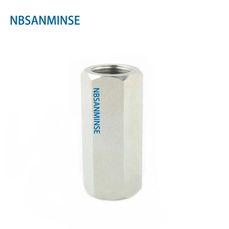 NBSANMINSE 유압 산업 탄소강 단방향 고압 체크 밸브, VU 체크 밸브 G1/4 3/8 1/2 3/4 1 개