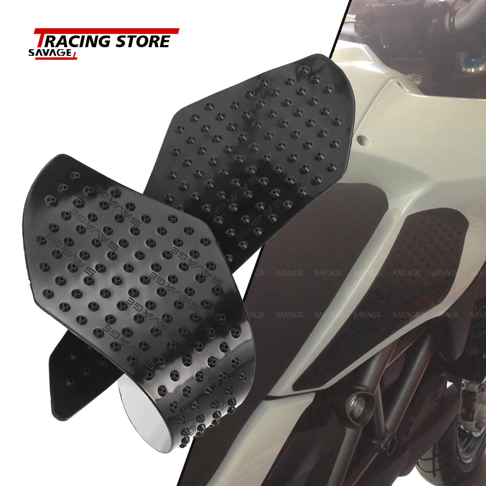 For DUCATI Multistrada 1200 2010-2020 Motorcycle Tank Pad Sticker Motocross Accessories Side Tankpad Anti Slip Knee Protector