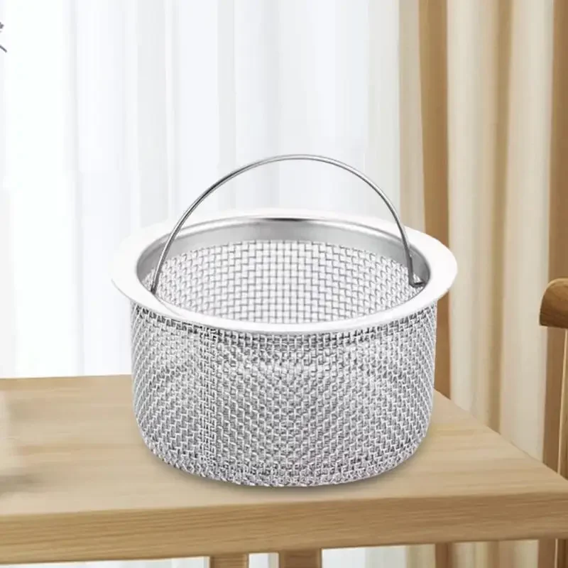 Kitchen Sink Stainless Steel Filter Sewer Mesh Strainers Disposable Sink Filter Mesh Bags Bathroom Floor Drain Hair Waste