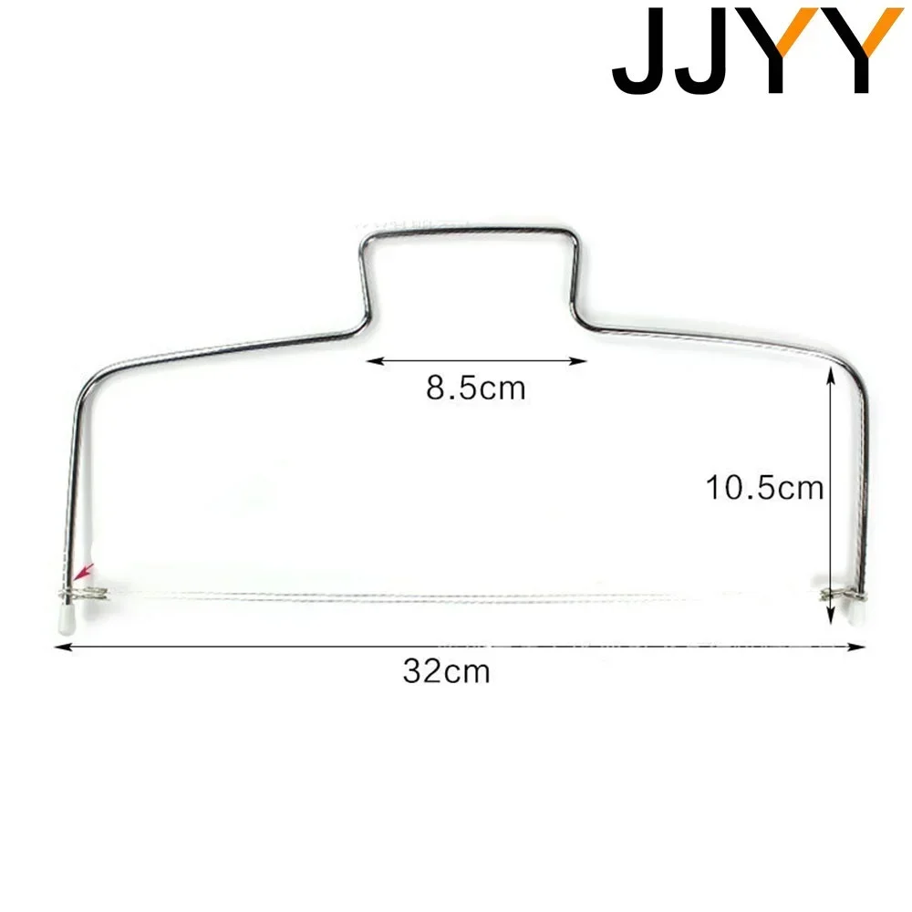JJYY 조절 가능한 DIY 더블 빵 칼, 내구성 레벨러, 스테인레스 스틸 케이크 베이킹 도구, 주방 도구