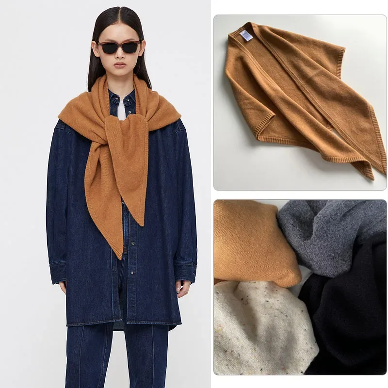 

Women's Cashmere Shawl Triangle Design Autumn Winter New Fashion All-Match Scarf