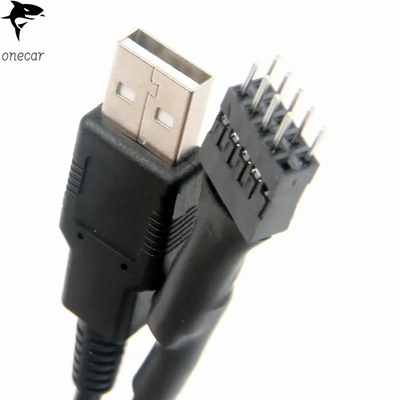 

9pin Male to External USB A Male PC Mainboard Internal Data Extension Cable