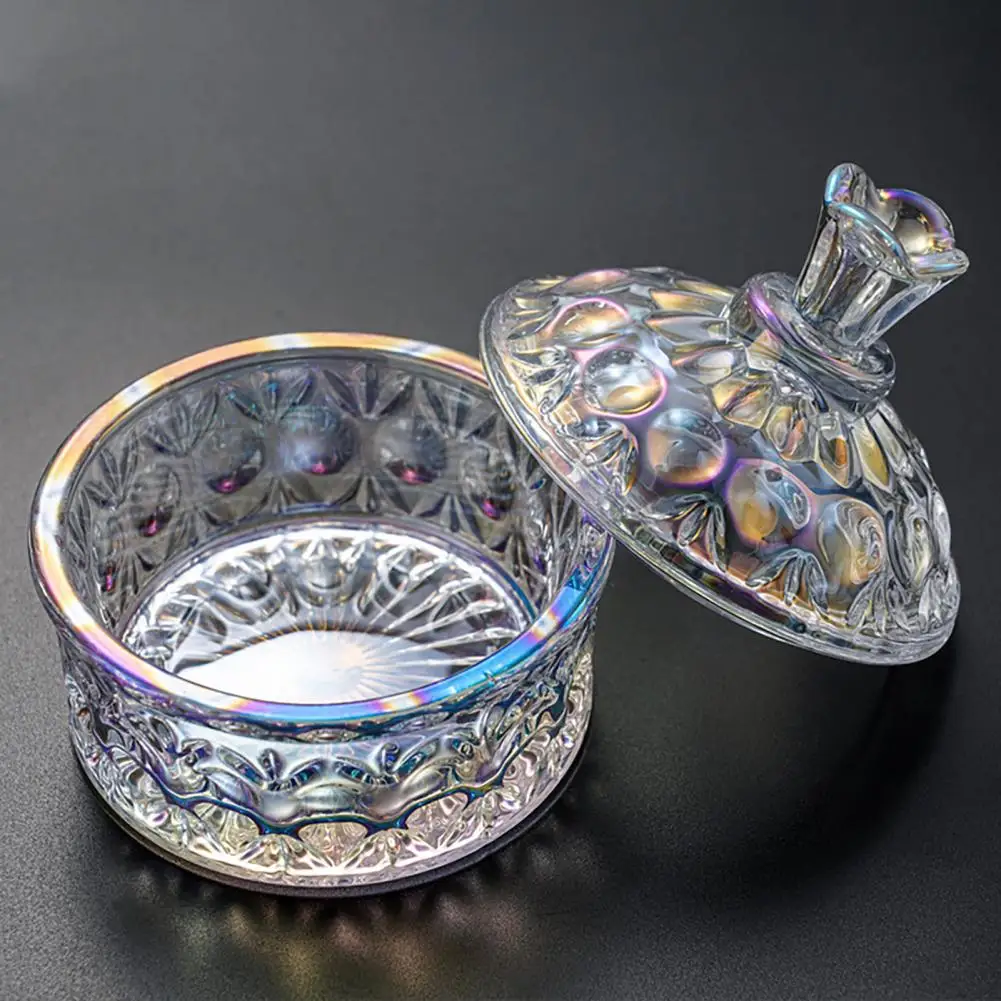 Nail Art Cup Delicate Nail Liquid Holder Multifunctional Exquisite Faux Crystal Nail Cup Nail Powder Dappen Dish Bowl for Home 4
