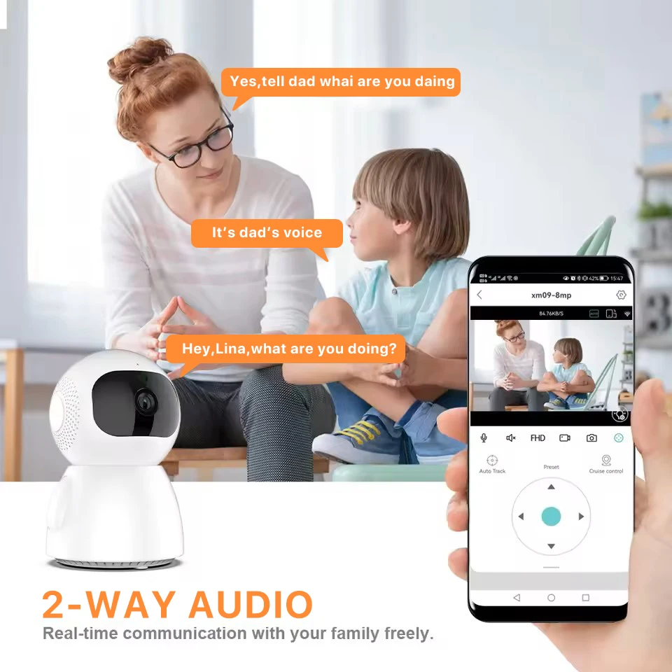 2.4G Wifi Cameras 3MP Video Surveillance AI Human Dection 3/2/1PCS IP Camera Home Security Wireless Two Way Audio iCSee 3