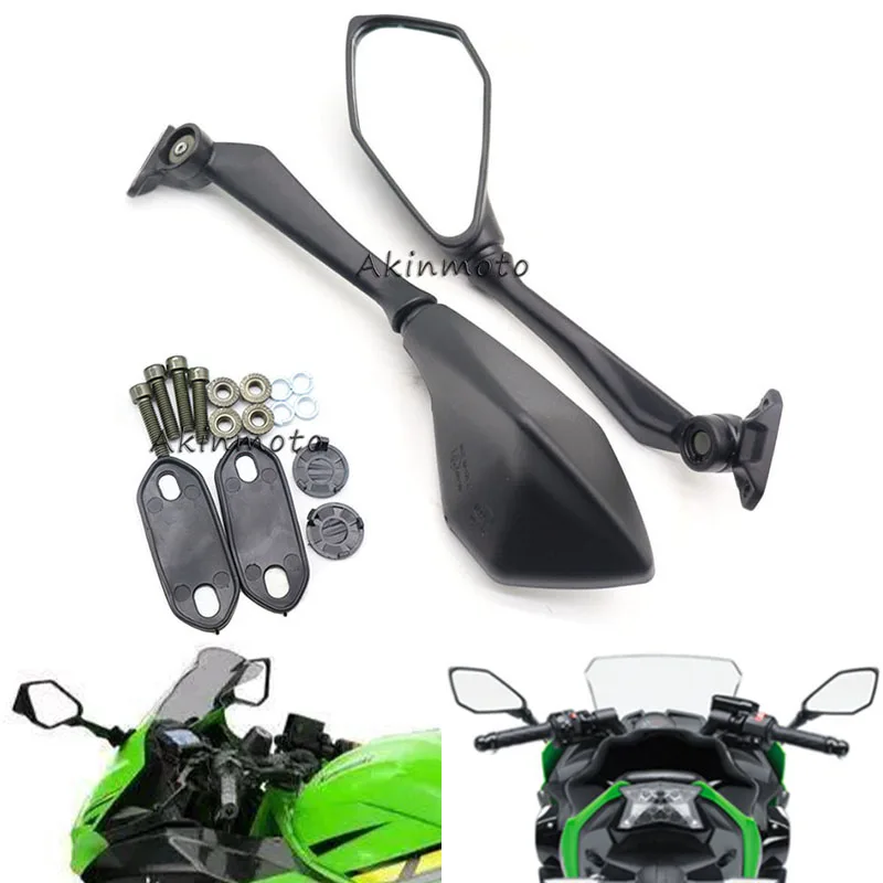 

Ninja 400 Motorcycle Rearview Mirror Side Mirror For Kawasaki Ninja400 650 300 2017 2018 Accessories Back Side Convex Mirror