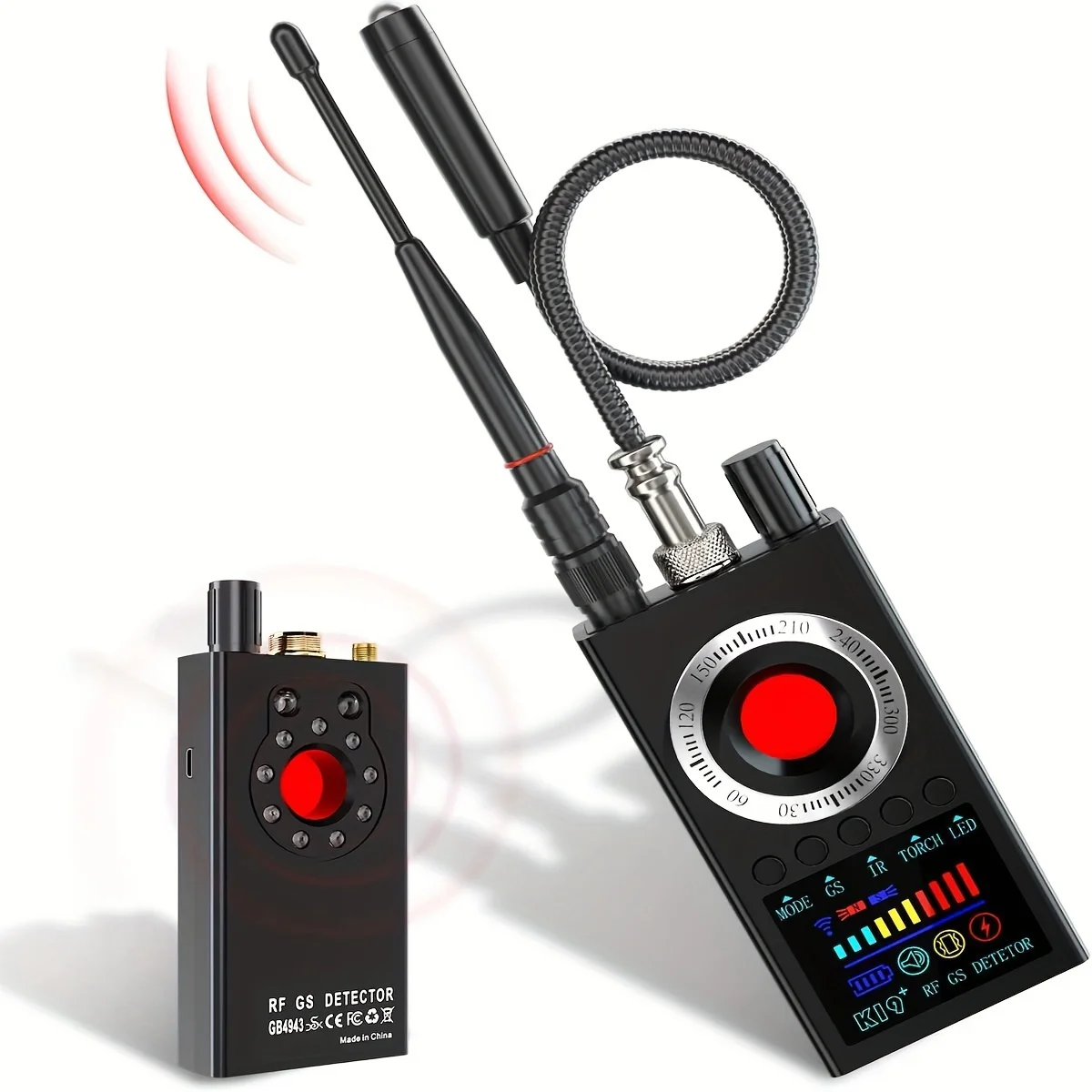 Hidden Camera Detector Camera Detector New K19+ Hidden Anti Eavesdropping Camera Detector RF Wireless GSM Signal Wiretapping GPS Tracker Spy Cam Detector Bug Finder