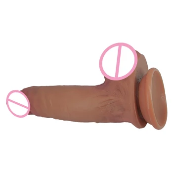 New Skin Feel Squirt Glans Dildo Anal Plug Sex Toy for Women Soft Silicone Ejaculating Masturbators Penis Big Suction Cup Dick 5