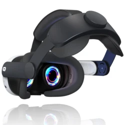 Enhanced Comfort Adjustable Head Strap for VR Headset (Black)