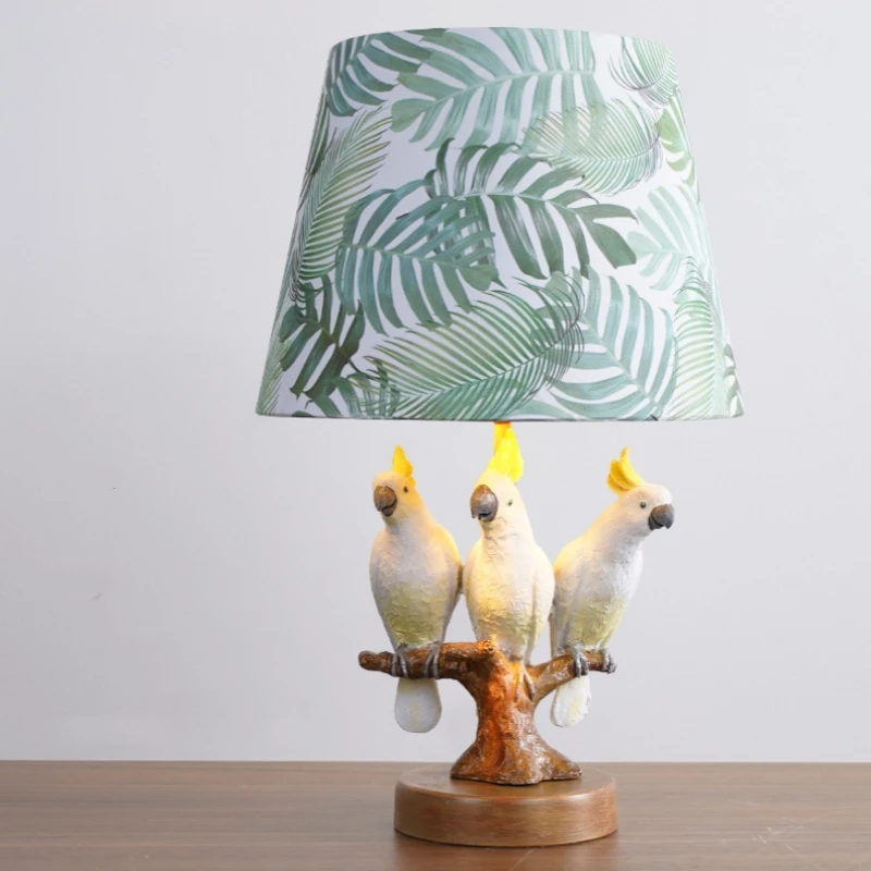 ParrotsTableLampColouredDrawingDeskLightsDecorativeLampFor