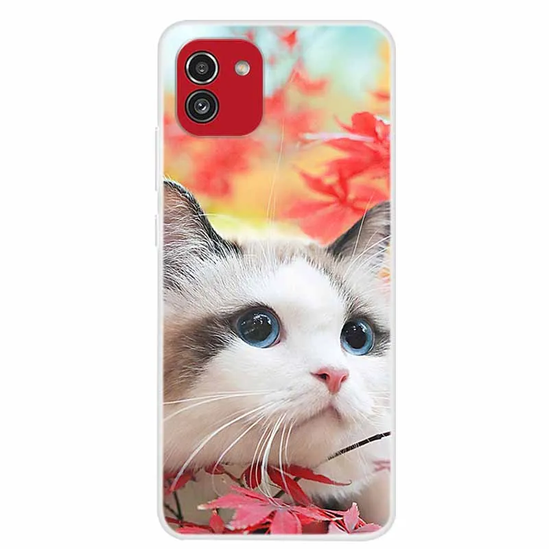 wallet phone case Soft Silicone Cover for Samsung Galaxy A03 Case A 03 Lovely Painting TPU Silicon Phone Cases for GalaxyA03 A03 A035F Covers Capa wallet cases Cases & Covers