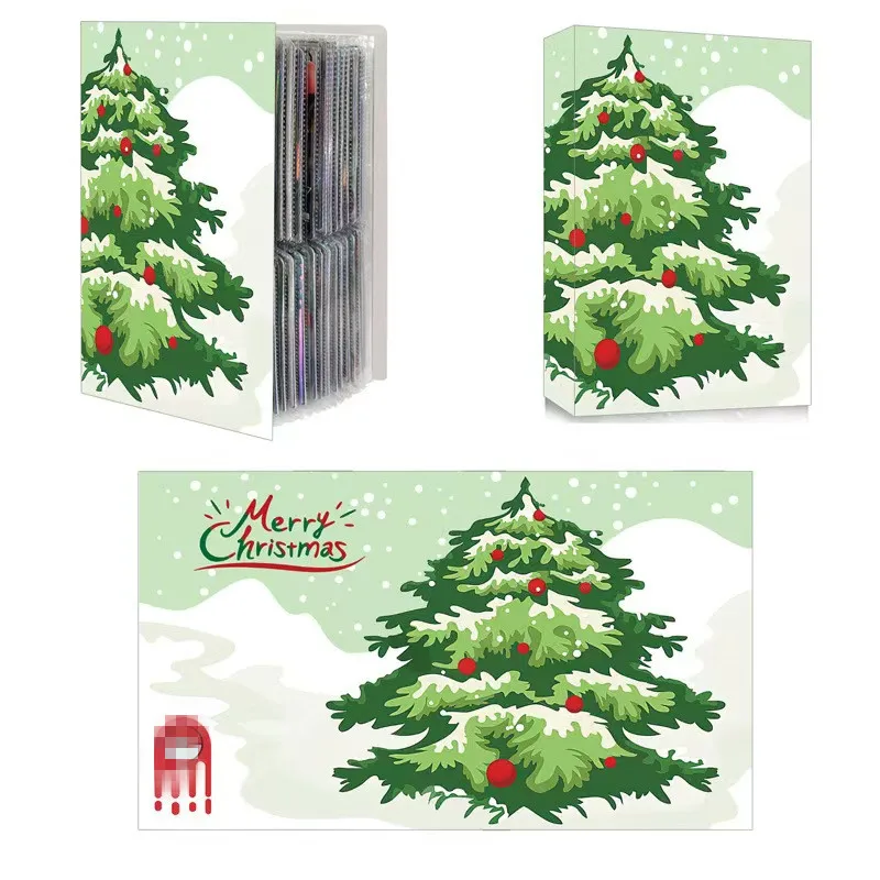 Christmas Album Charizard Cards Album Book 240pcs Cartoon Anime Game Card Holder Collection Folder Kid Cool Toy Gift