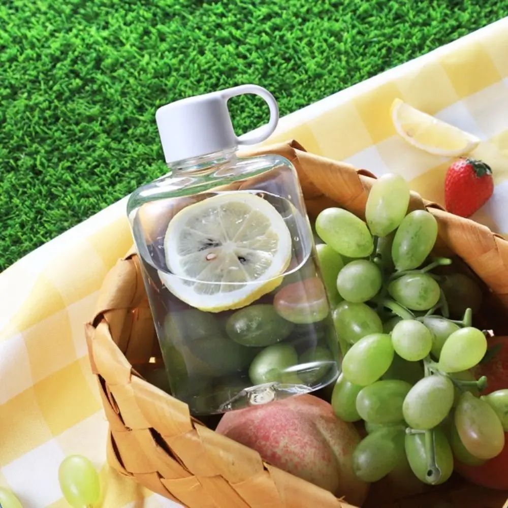360ml/500ml Leak-proof Mini Water Bottle Quality Lightweight Transparent Pocket Bottle with Handle Plastic Water Cups Outdoor, sports bottle