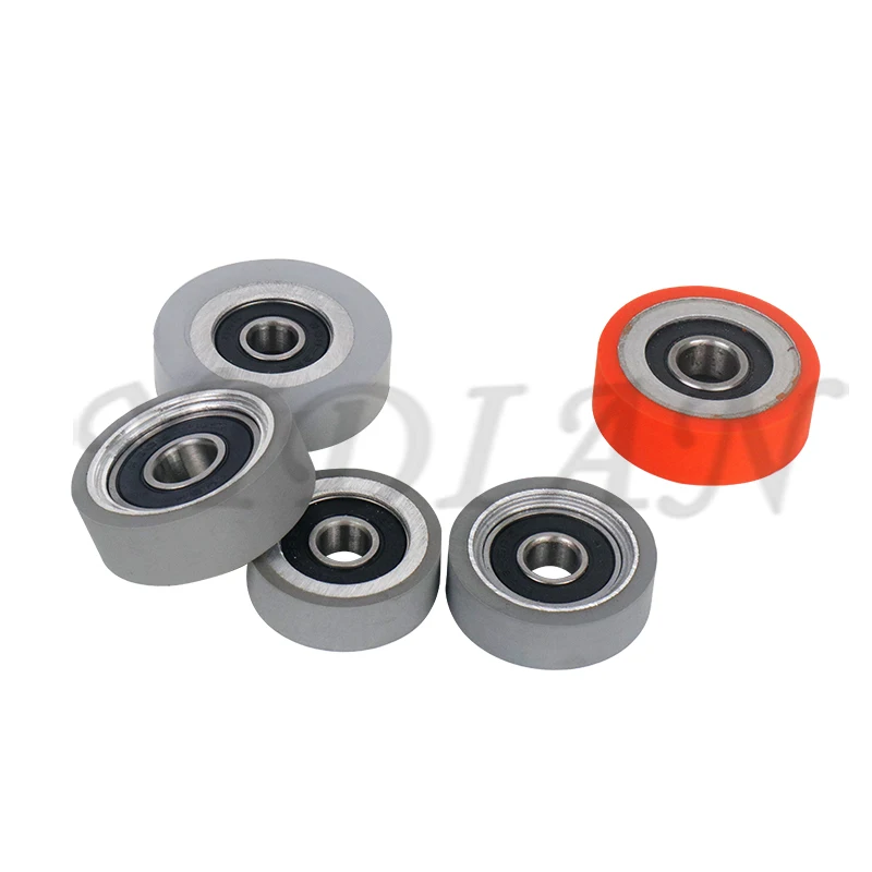 Edge Banding Wheel Durable Snipping Roller Rubber Copying Wheel for Homag Biesse Nanxing KDT Edge Banding Machine 2Pieces
