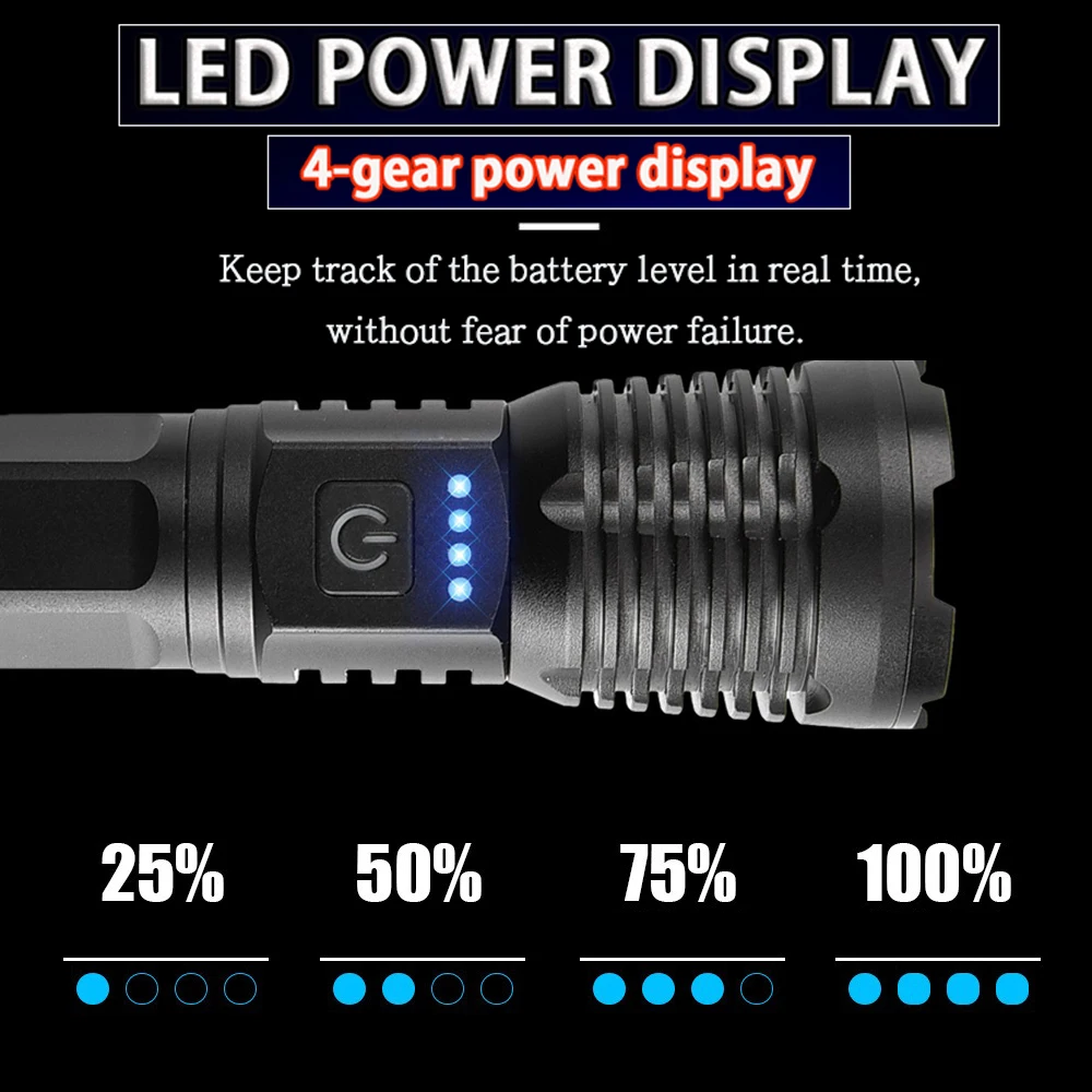 High Powered LED Flashlights High Lumens Super Bright 5