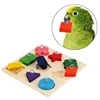 Parrot Educational Toys Parrot Interactive Training Toys Wooden Block Birds Puzzle Toy Bird Supplies 4