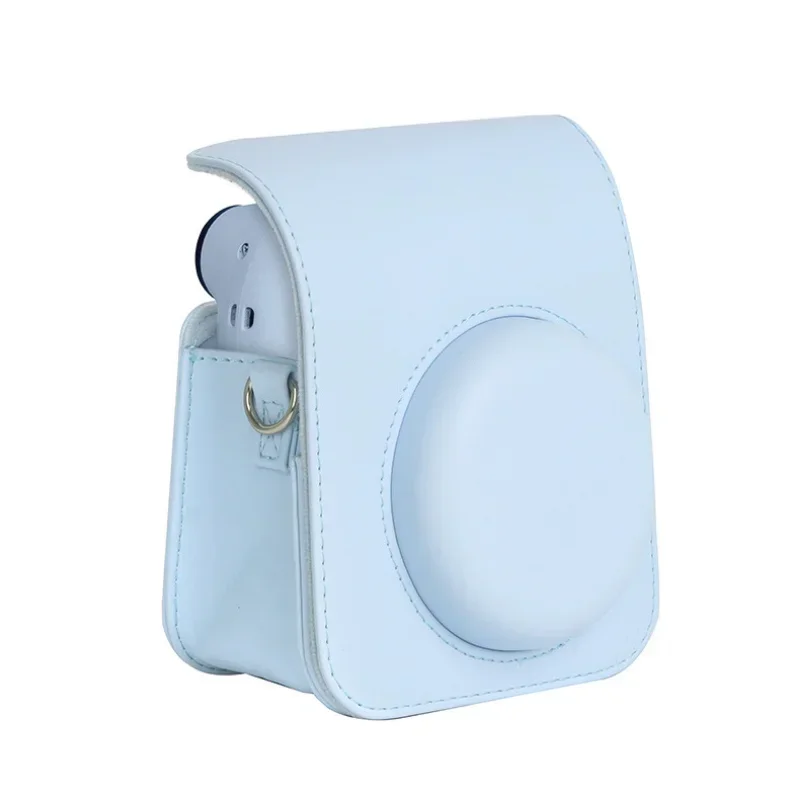 Premium PU Leather Camera Case with Shoulder Strap - Soft Protective Travel Bag