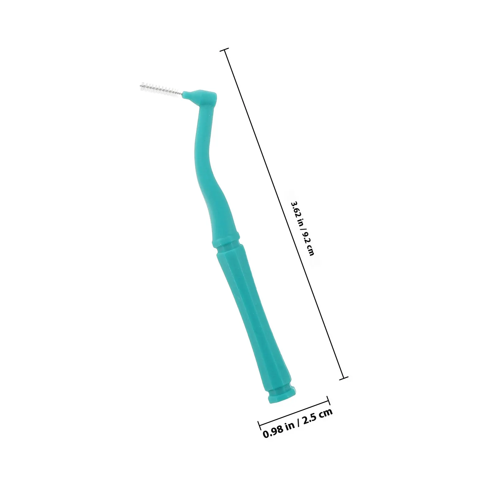 20개 휴대용 치간 칫솔, 교정기용 L자형 이쑤시개 칫솔, 효과적인 세척, 여행용 구강 관리, 치아 틈새 제거기