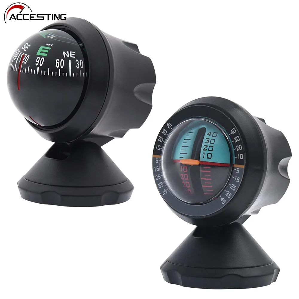 Bussola Multifunzione 3 In 1 Per Auto - Con Inclinometro, Termometro E Igrometro - Foto 9