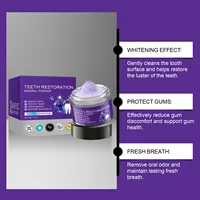 Purple Brightening Powder Conceals Stains No Sensitivity Toothpaste Whitening Powder For Coffee, Tea, Wine, And Tobacco Stains 2