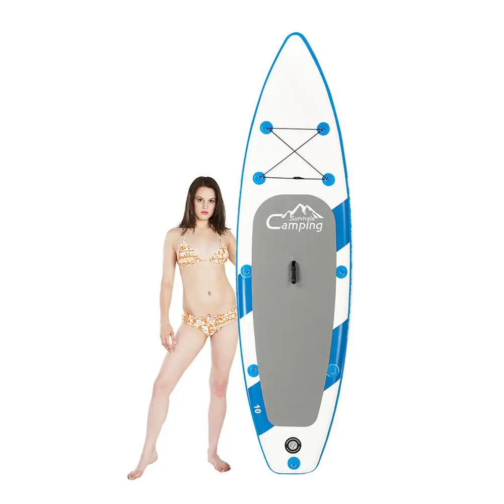 11ft 300 Ibs Paddle Board Inflatable SUP Stand-up Paddle Board Kayak Accessories Backpack Paddle Leash Pump Non-Slip Deck 6