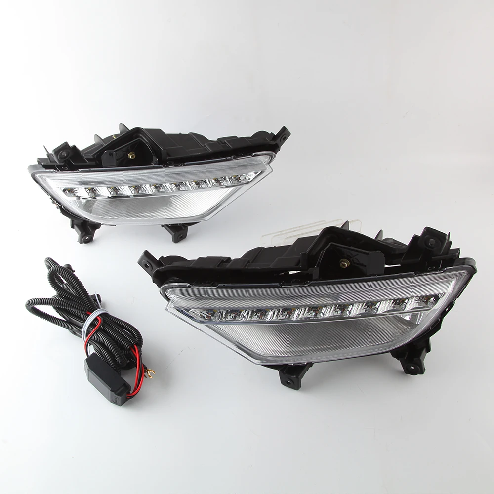 

LED White Daytime Running Light Car DRL Driving Lights Headlight Assembly Lamp For Hyundai I20 2015-2017 Accessories