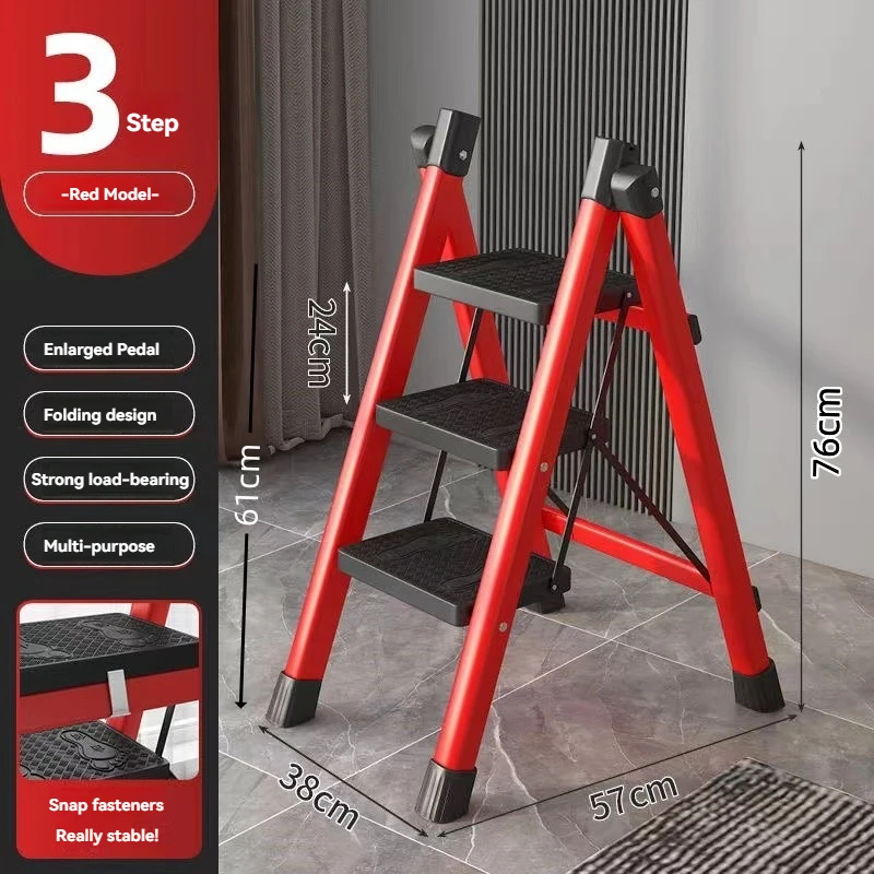 סולם מתקפל, נייד, חומר עבה, נפח עומס גבוה, עיצוב אנטי החלקה, סולם טיפוס מרובת תכליתיות