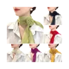 Stylish Luxury Chiffon Scarf Trendy Versatile Detachable Rose Decor Neck Scarf Elegant Sunscreen Hijabs For Women Girls Gifts