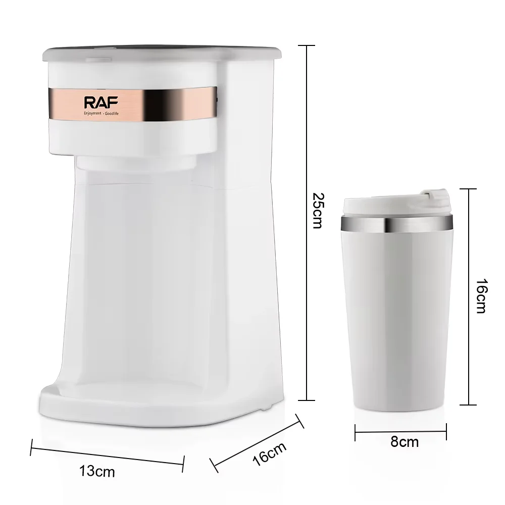 Portable Drip Coffee Maker Home Personal Single Cup Coffee Maker 420ml Espresso with Cup Suitable for Office Bedroom