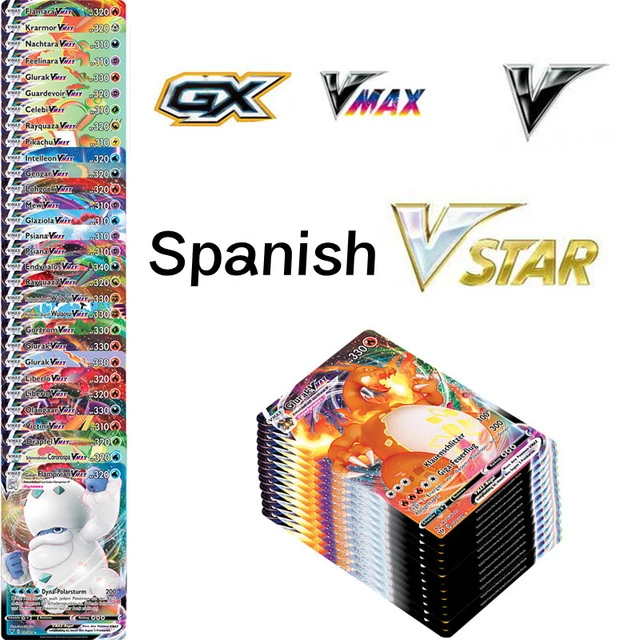 Pokemon Cards in Spanish Vstar TAG TEAM GX VMAX V New 2022 Trainer Energy  Shining Cards Game Castellano Español Children Toy - AliExpress