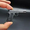 2024 1:3 Alloy Mini M1911 Pistol Miniature Gun Model Assemblable Toy Gun Keychain Backpack Pendant Decoration Gift Toy Boy 6