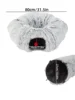 Winter Plush Cat Bed with Tunnel for Indoor Cats, Multifunctional Cat Tunnel Bed with Peephole, Fluffy Donut Cat Bed with Tunnel 6