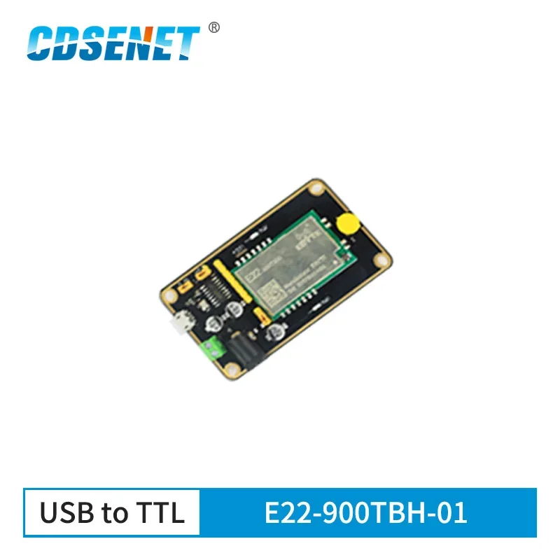 868MHz 915MHz Lora Wireless Rf Module UART Test Board Kit E22-900TBH-01LoRa Module 10km Long Range Transceiver for E22-900T30S 100pcs pack pa50 a2 cup head gold plated test pin tube 0 68mm long 16 55mm pcb probe