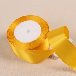 Multi - Color Satin Ribbons for Festive Gift Wrapping & DIY Crafts (Gold)