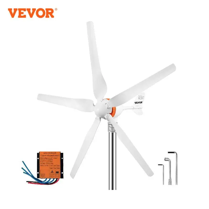 

VEVOR Wind Turbine Generator 300W 400W 500W With MPPT/Charge Controller Windmill RV Yacht Farm Small Wind Generator Home Use